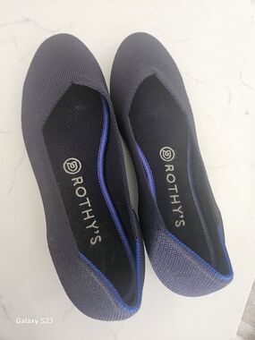 Rothy's Navy Knit Slip-On Flats